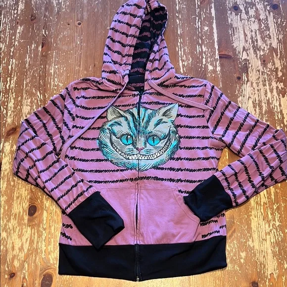 REVERSIBLE Cheshire Cat Zip Hoodie - Picture 3 of 6